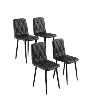 Streamdale Modern PU Cushion Dining Chairs (Set of 4)