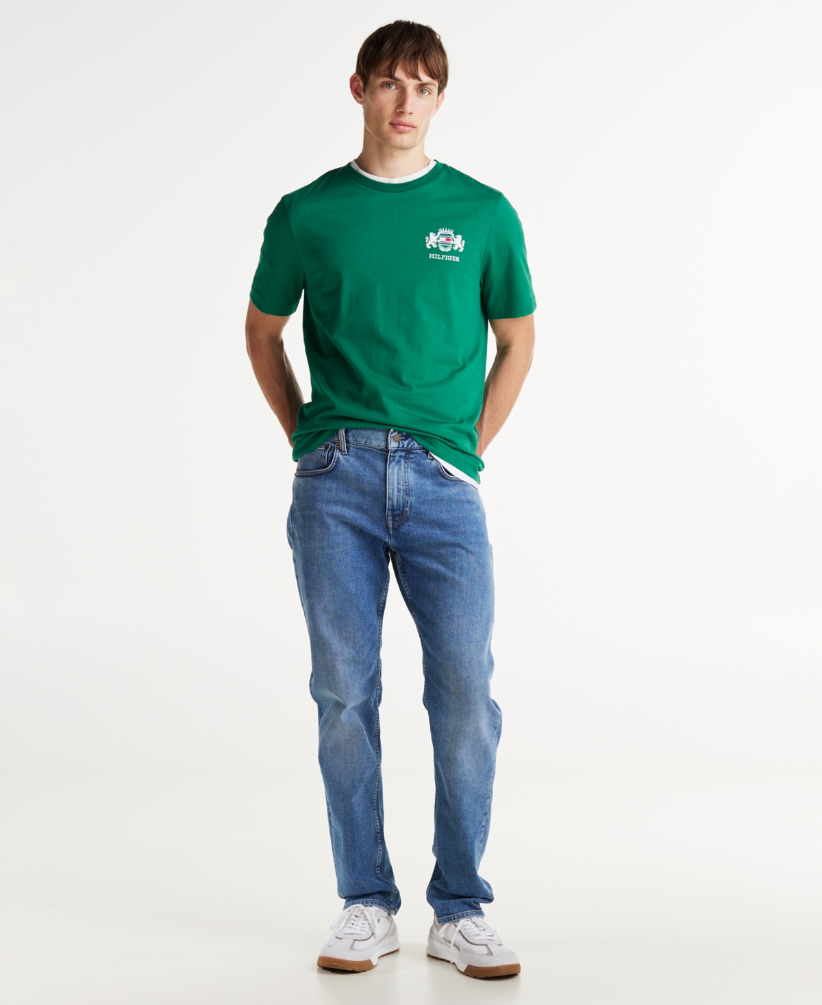 Tommy Hilfiger Men's Embroidered Logo Crest T-Shirt