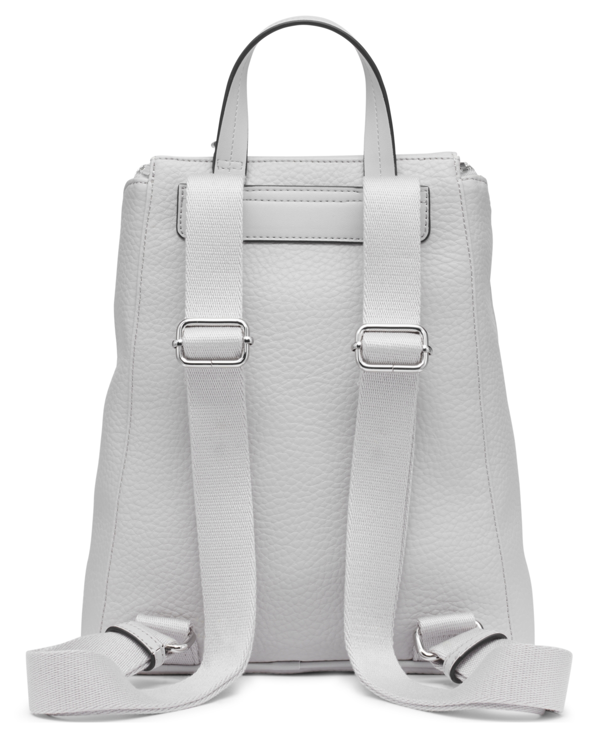 Calvin Klein Zulle Zip-around Backpack With Signature Hang Off In Dove Gray