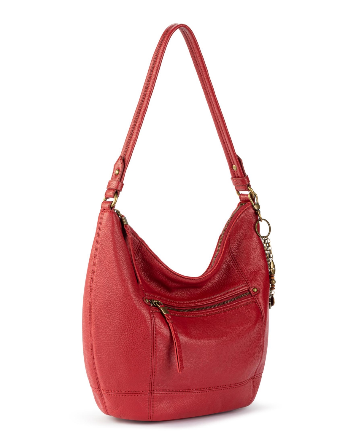 Sequoia leather hobo bag top