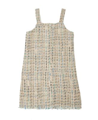 Big Girls Sleeveless Boucle Dress