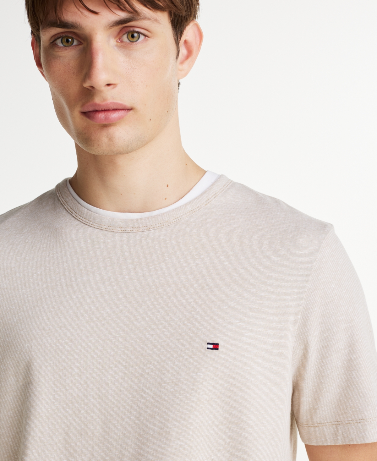 Tommy Hilfiger Men's Cotton Linen T-Shirt