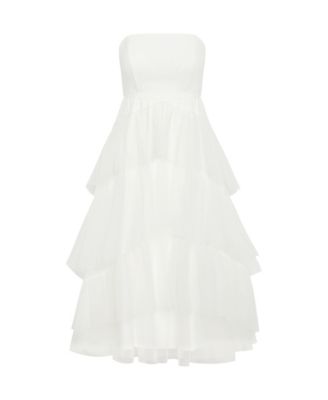 Plus Size Sweetheart Tulle Maxi Dress