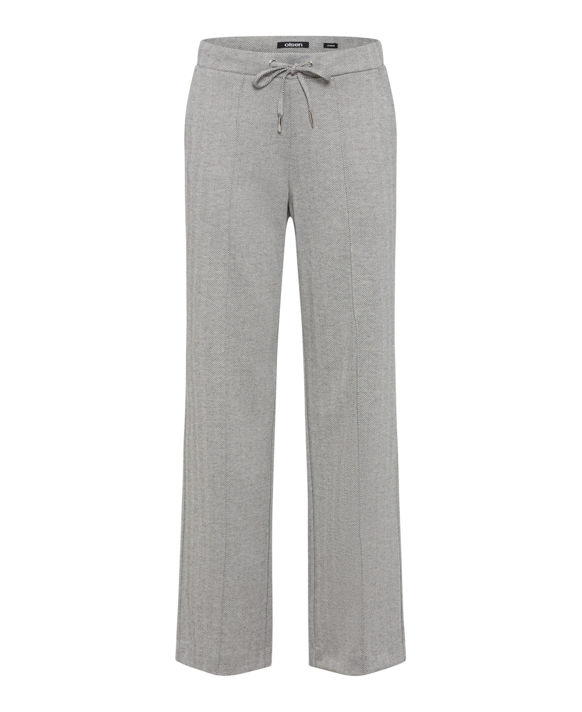 Olsen Women's Anna Fit Wide Leg Herringbone Pant
