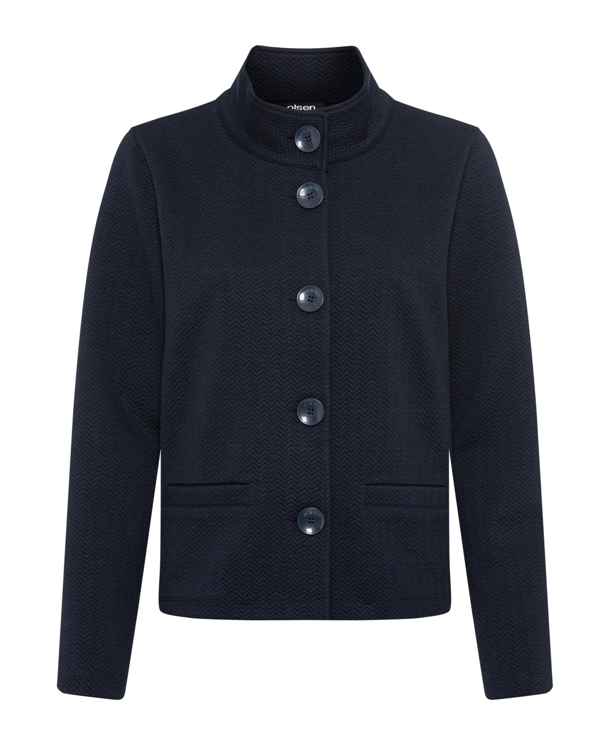 Olsen Women's Herringbone Cropped Jacket