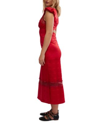 free people heart this midi dress Free People Foolish Heart Printed Midi Dress