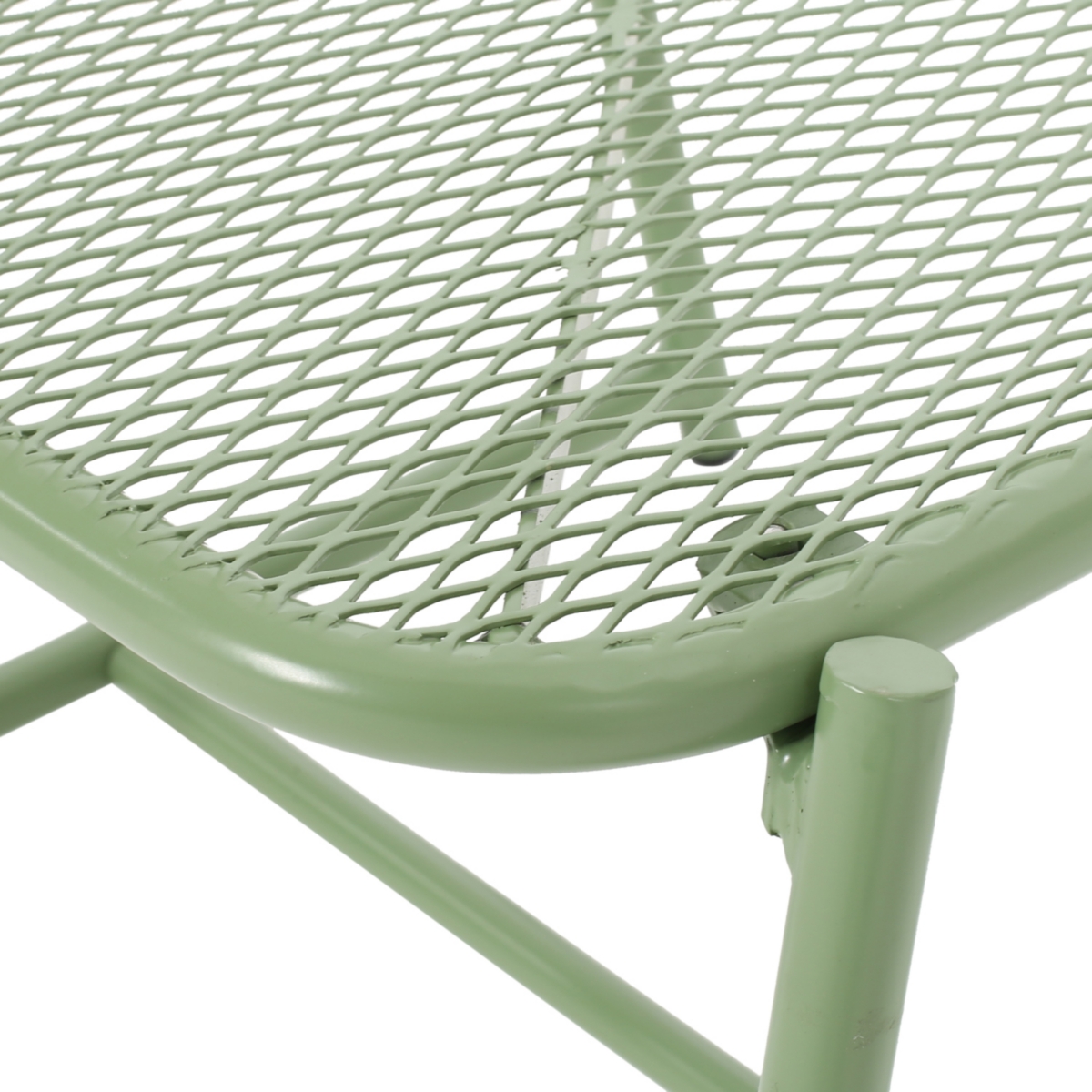 Modern Mesh Top Side Table For Outdoor Use