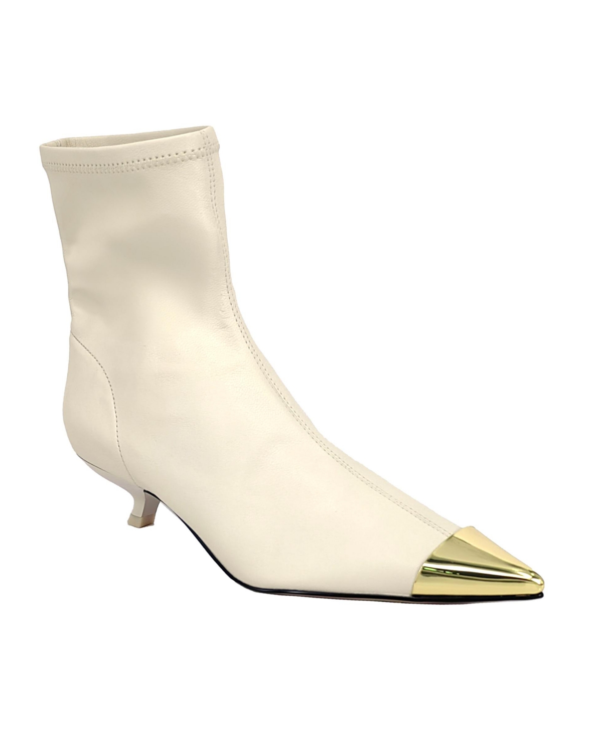 Shop Katy Perry Women's Micro Heel Stretch Booties In Chalk