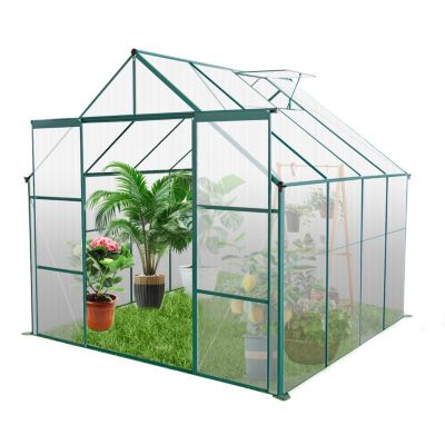 8x8 ft Double Door, All Season Heavy Duty Greenhouses