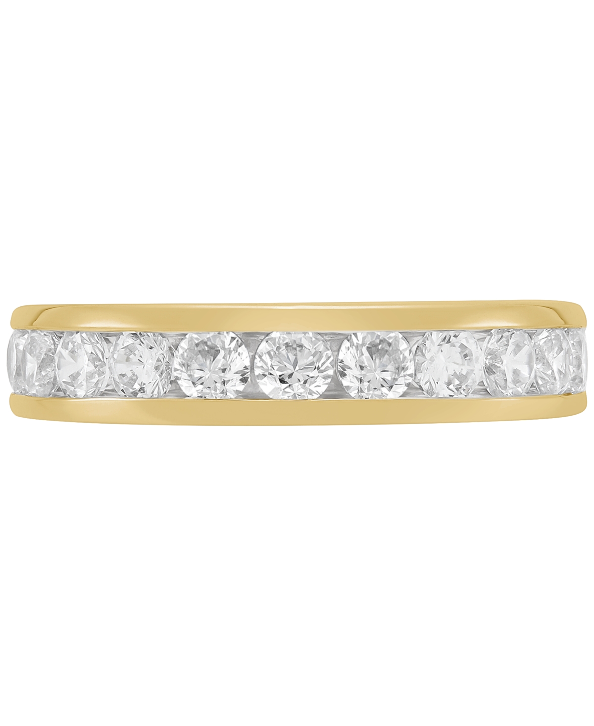 Grown With Love Certified Lab Grown Diamond Channel Set Band (1 Ct. T.w.) In 14k Gold In Yellow Gold