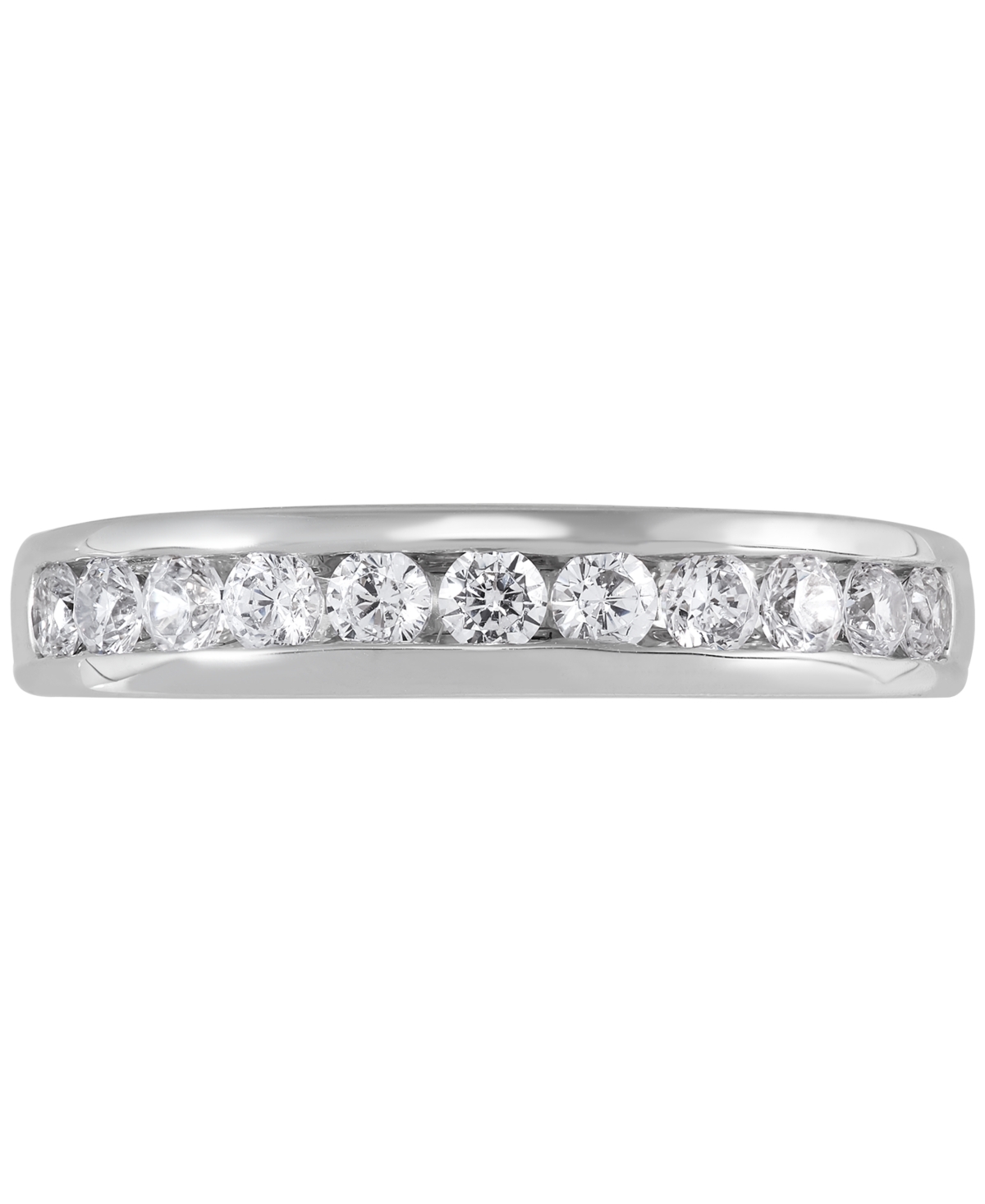 Grown With Love Certified Lab Grown Diamond Channel-set Band (1/2 Ct. T.w.) In 14k Gold In White Gold