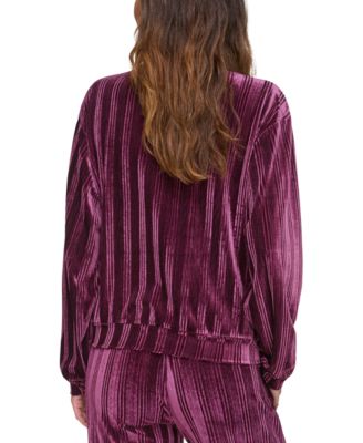 Women's Velvet Ribbed Top 