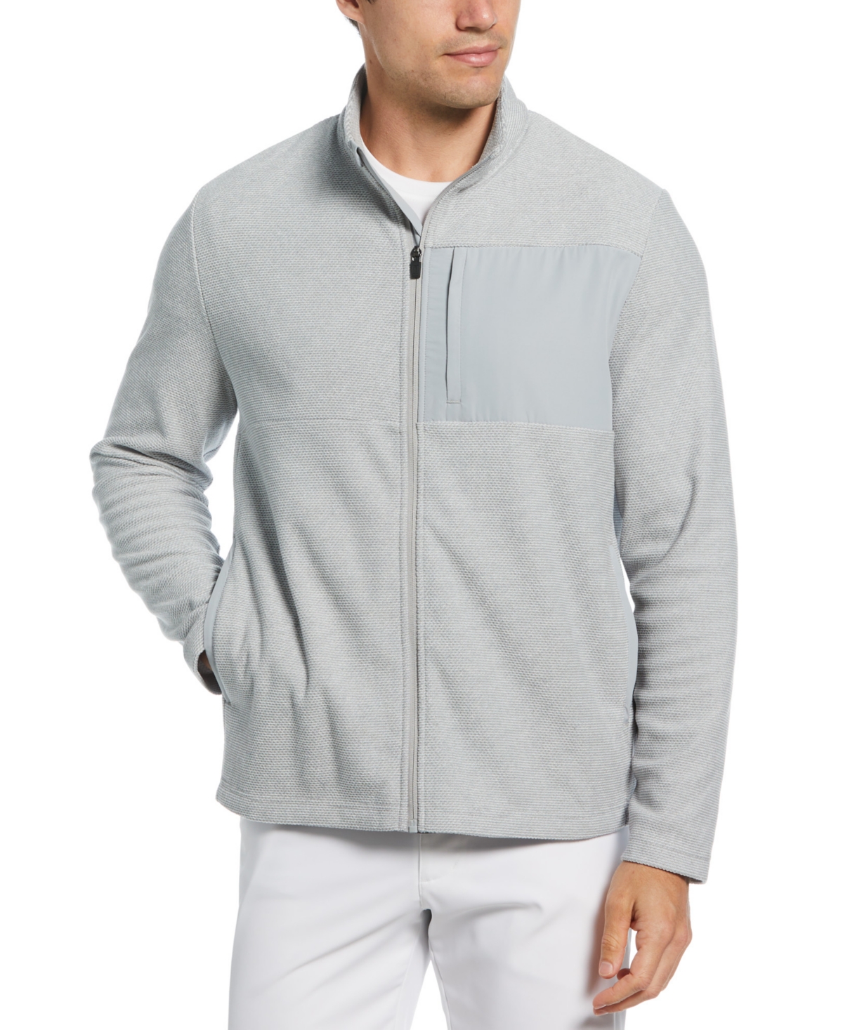 Men's Full-Zip Fleece Jacket - Quarry Hthr