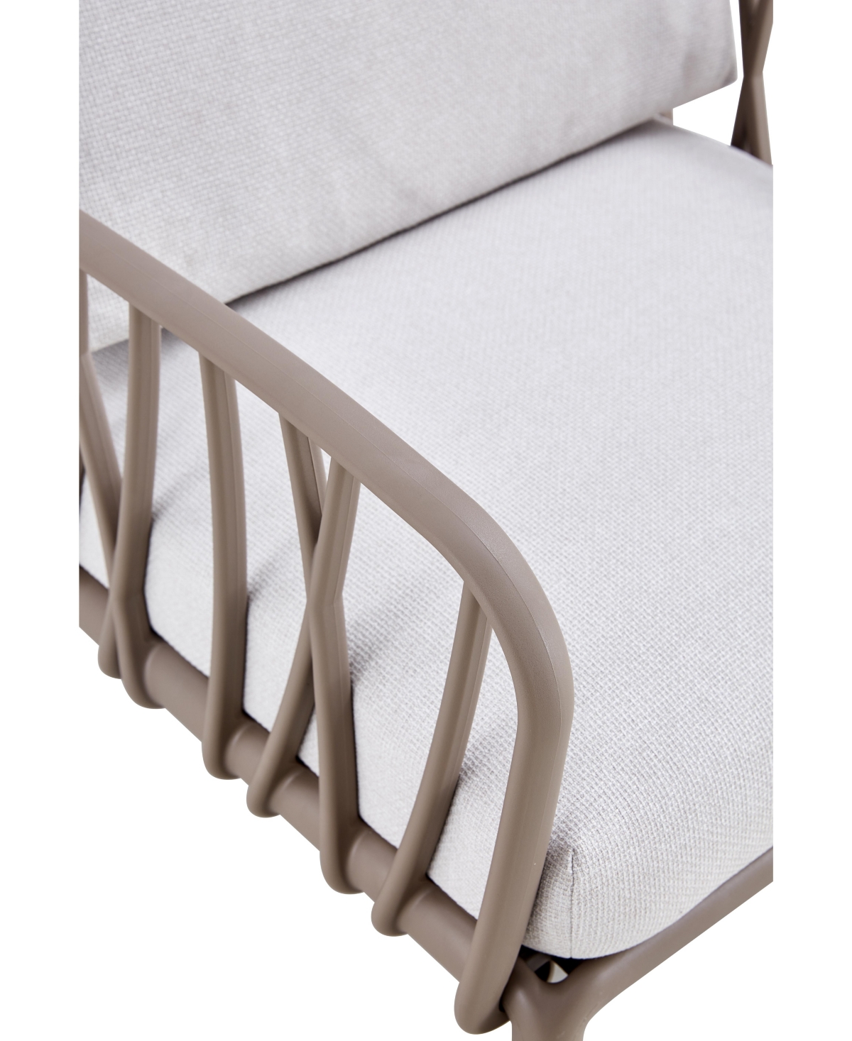 Streamdale Furniture Patio indoor/ outdoor garden single sofa armchairs plastic with soft cushion Weather waterproof chair Sectional Furniture for Bal