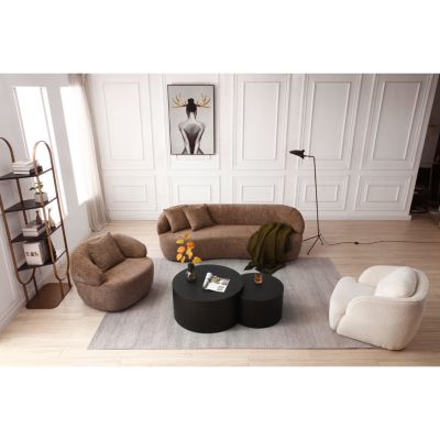 Mid-Century Modern 360 Swivel Couch