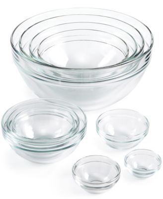 Martha Stewart Collection 10-Pc. Glass Mixing Bowl Set, Created for Macy's 