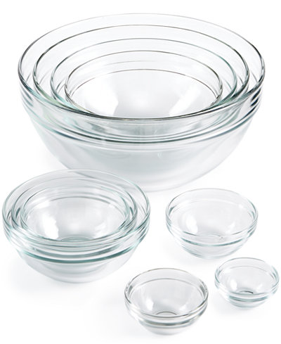Martha Stewart Collection 10-Pc. Glass Mixing Bowl Set, Only at Macy's