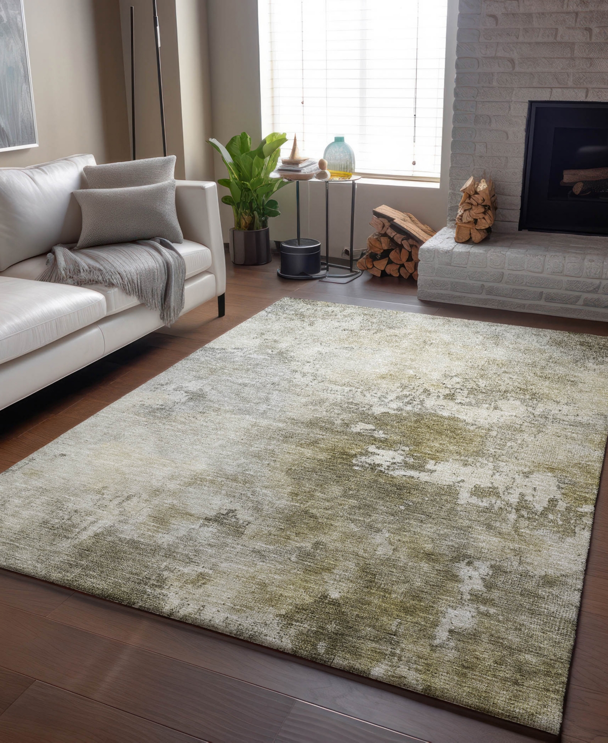 Dalyn Bresca Washable Bc2 9'x12' Area Rug In Wheat