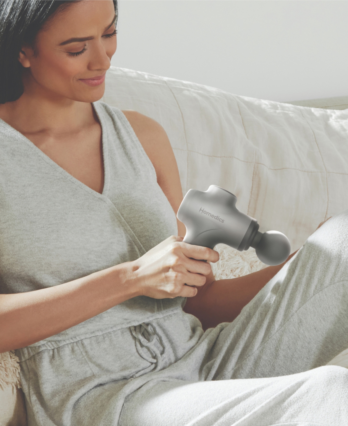 Homedics Rebound Essentials Percussion Massager In Gray