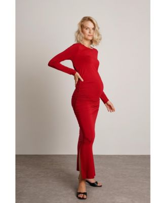 Maternity Curve Long Sleeve Maxi Dress