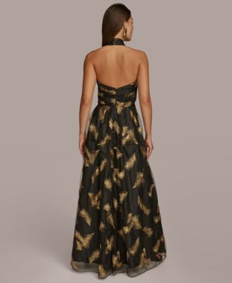 【Donna Karan New York】Cowlneck Gown Donna Karan New York Women's Cowl-Neck Gown - Macy's