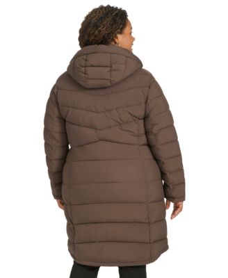 Calvin Klein Plus Size Hooded Zip Front Puffer Coat Macy s