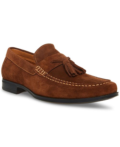 alfani Steve Madden Men's Galileo Tassel Suede Dress Loafer Men's Shoes
