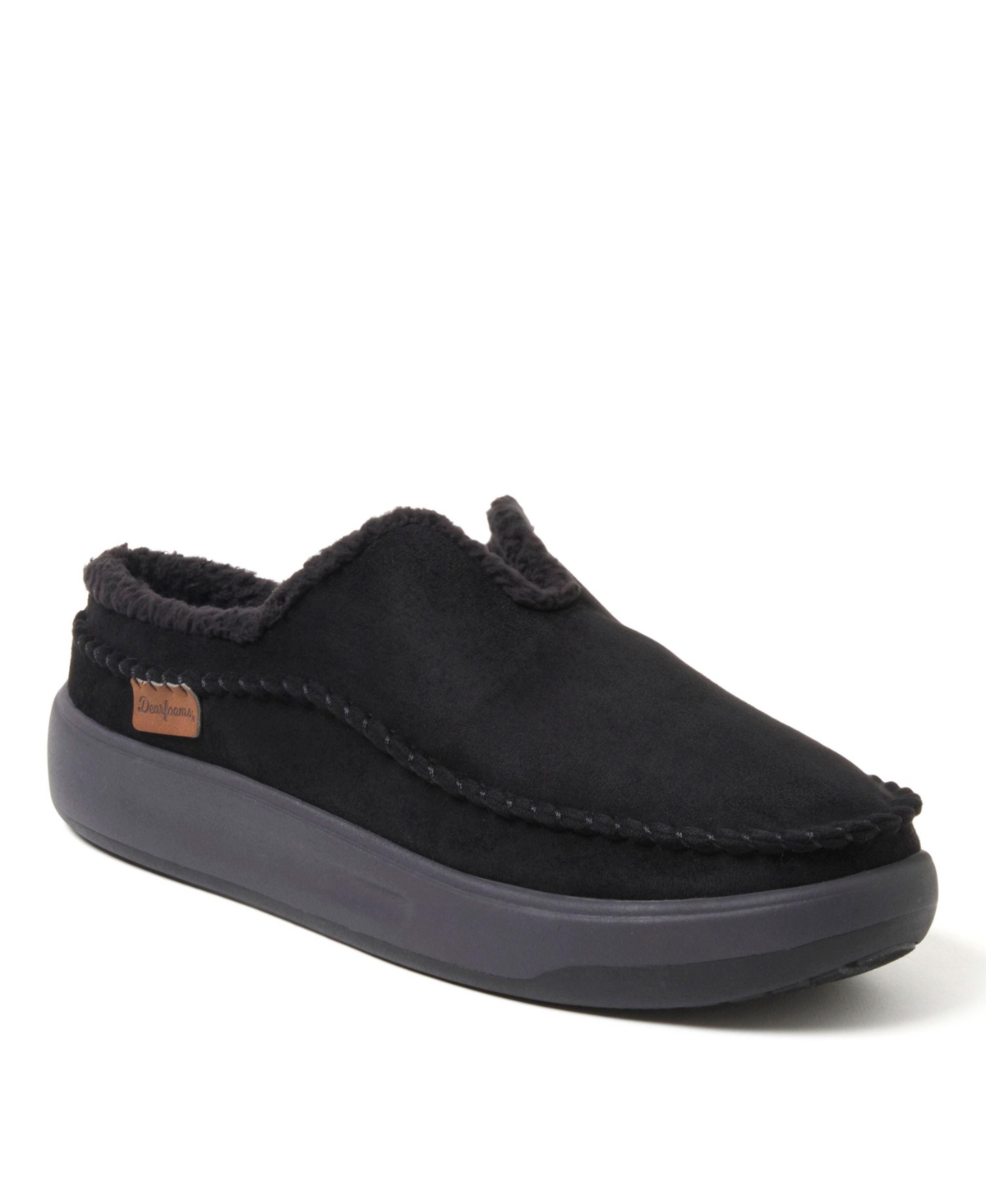 Men's Elm Energy Return Moccasin Toe Clog House Shoe Slipper - Black