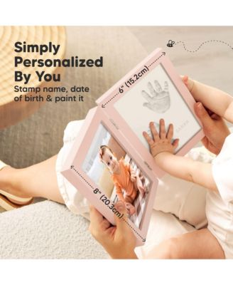 Rune Baby Hand and Footprint Kit Frame, Baby Shower Gifts for Girls, Boys, Newborn Baby Footprint Kit Makers