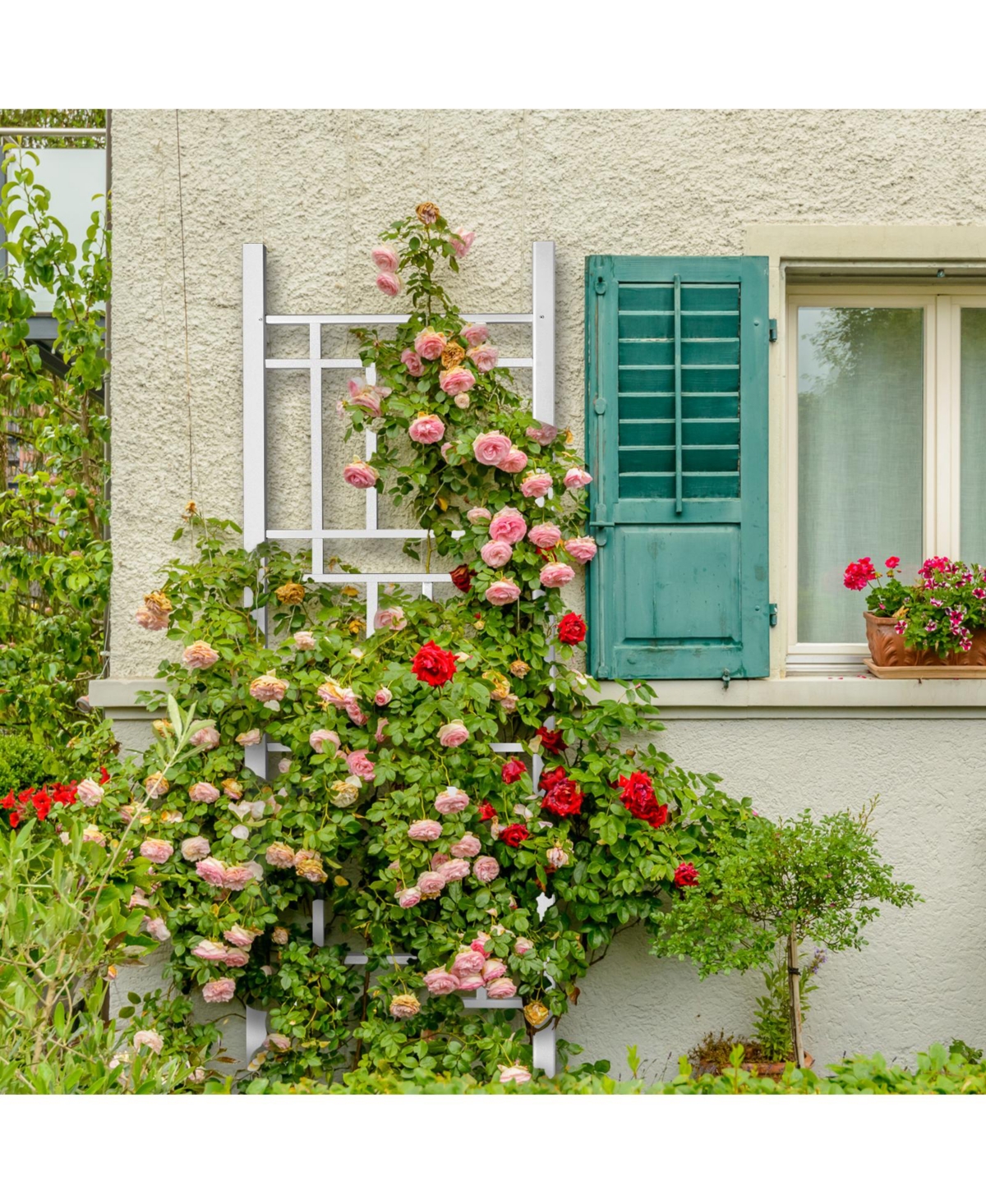 Slickblue Garden Trellis Stylish Support for Climbing Plants and Beautiful Outdoor Decor