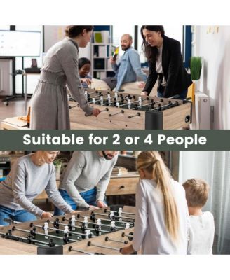 54" Foosball Table with 2 Balls & 26 Players 2 Bead Style Scorers for Game Rooms