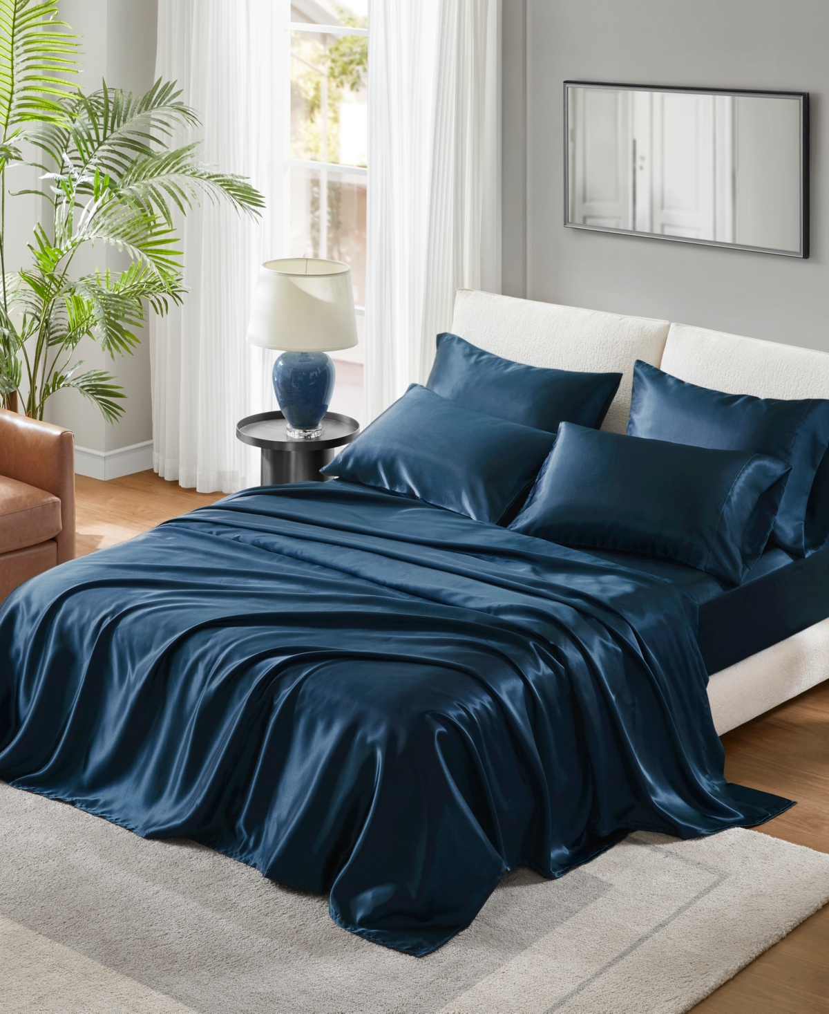 Madison Park Essentials Satin 6-Pc. Sheet Set