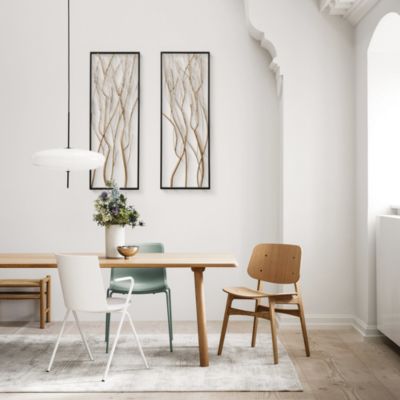 Gold Metal Branch Wall Decor, Set of 2