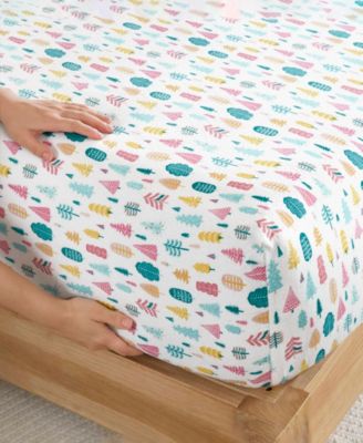 Novelty Printed Flannel 3-Pc. Sheet Set, Twin XL