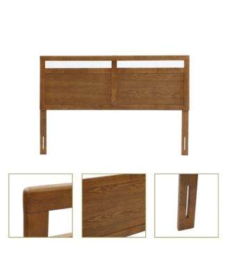 Farmhouse Double Panel Wood Headboard, Queen