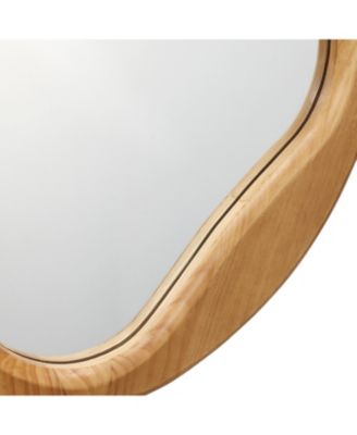 Freeform Pine Wood Frame Free Form Wall Mirror