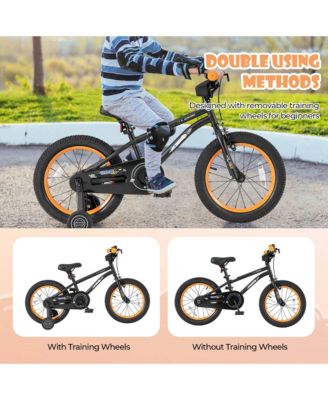 16-Inch Kid s Bike for 4-7 Years Old with Adjustable Saddle & Anti-slip Handlebar