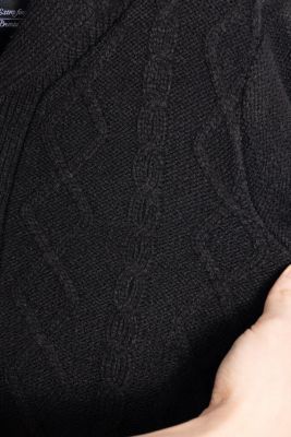 Boys Cable Knit Shawl Cardigan