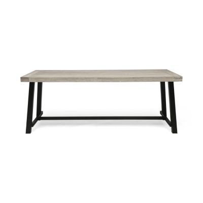 Streamdale Modern Acacia Wood Outdoor Dining Table For 8