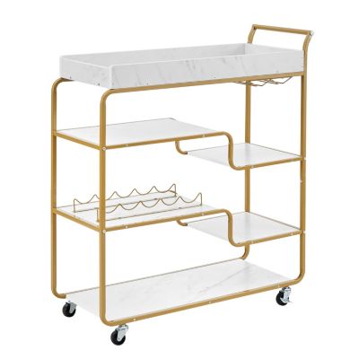 6-Tier Retro Wine Serving Cart