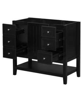 36" Bathroom Vanity Cabinet, Black