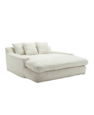 Chenille 2-Seater Sofa with Back Pillows for Living Room