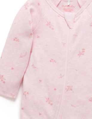 Baby Girls Zip Coverall & Headband Set