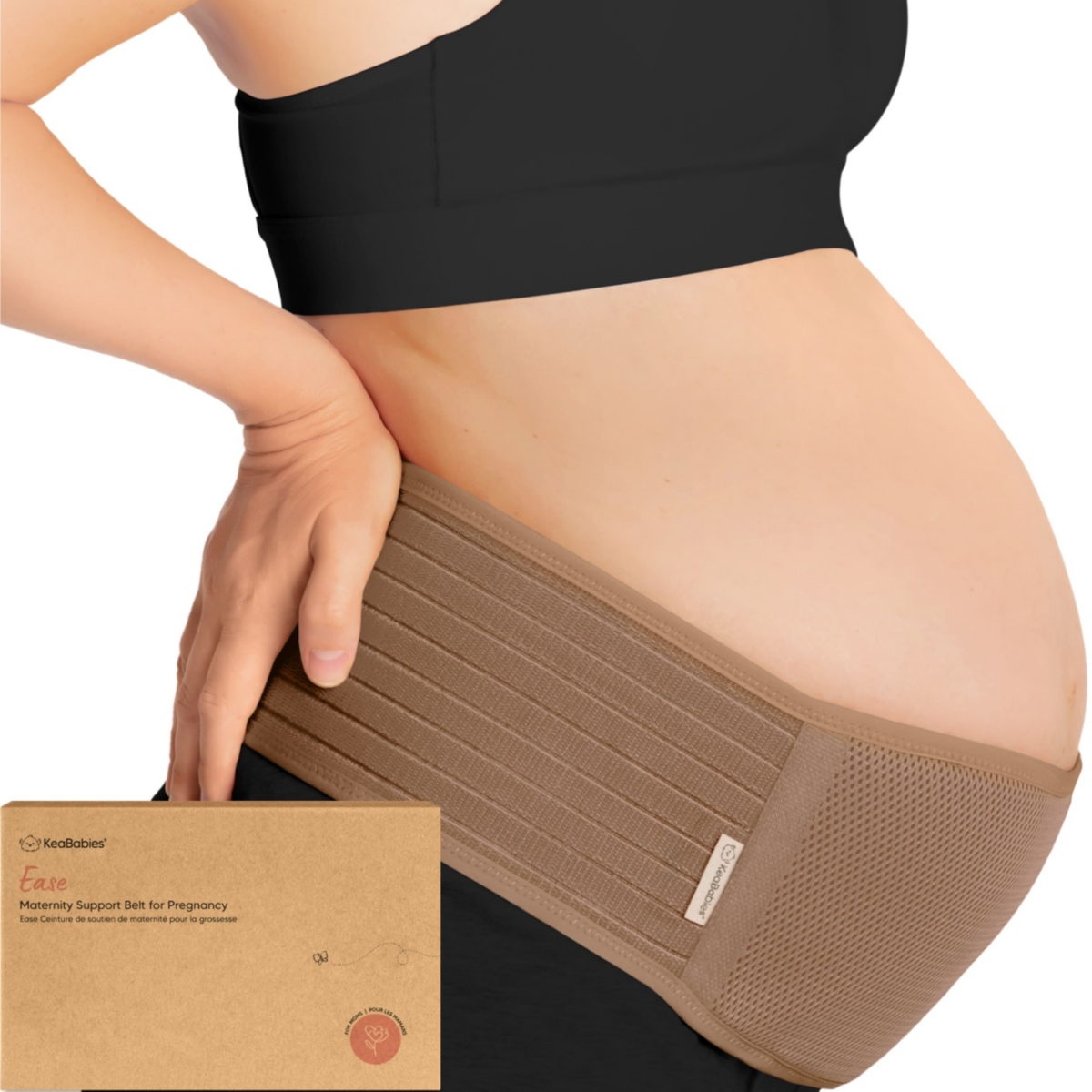 KeaBabies Maternity Belly Band for Pregnancy, Soft & Breathable Pregnancy Belly Support Belt