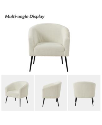 Hal Modern Boucle Armchair with Metal Leg