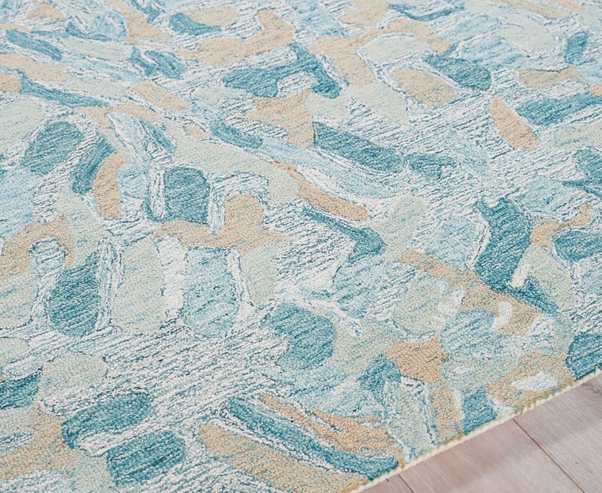 Exquisite Rugs Botanica 6809 Area Rug, 5' X 8' In Turquoise