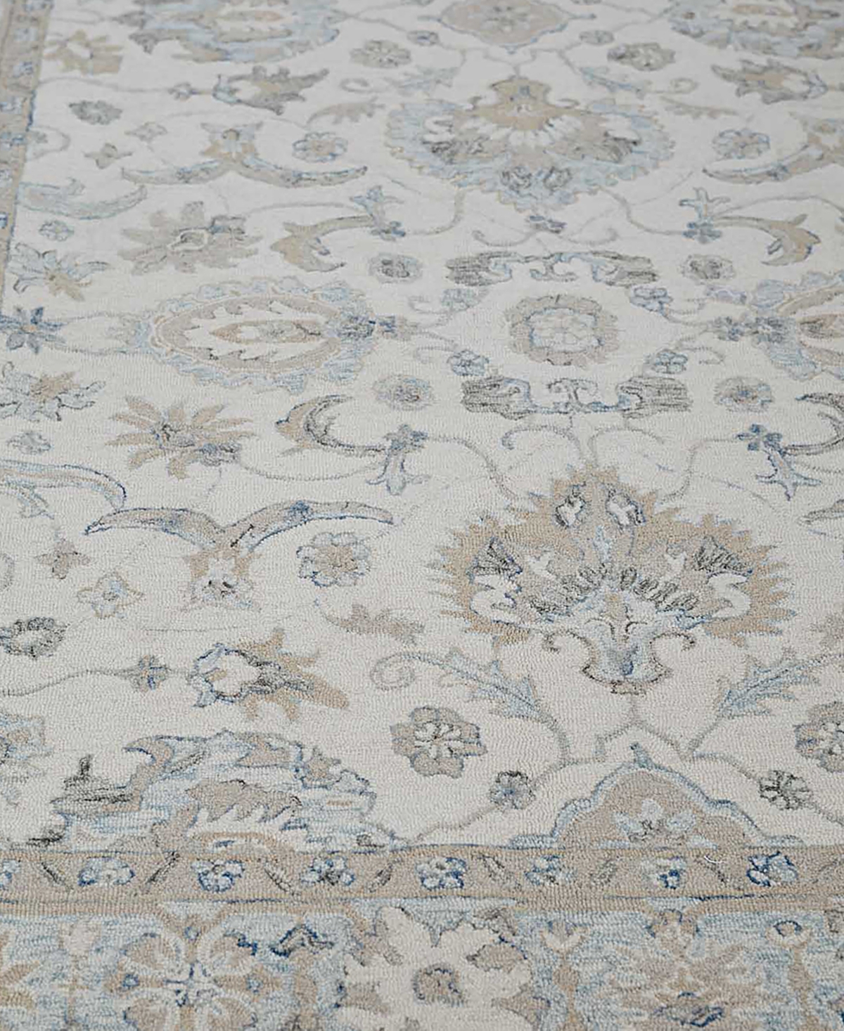 Exquisite Rugs Marietta Oushak 6878 8'x10' Area Rug In Ivory,mist