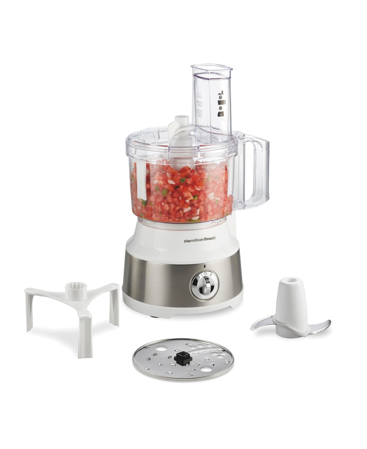 Hamilton Beach 10 Cup Bowl Scraper Food Processor In White