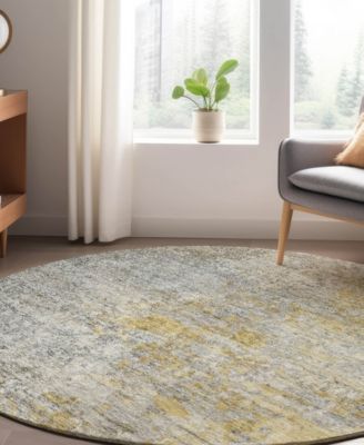 Trevi Washable TV13 8'x8' Round Area Rug