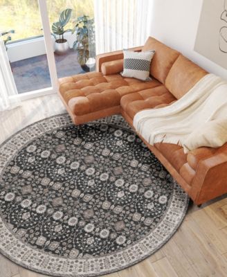 Hatay Washable HY8 8'x8' Round Area Rug